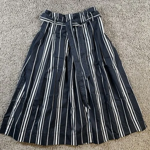 H&M Rock gestreift 2 Freizeit Taschen Arbeit Preppy Büro Business Y2K Damen schwarz - Bild 1 von 6
