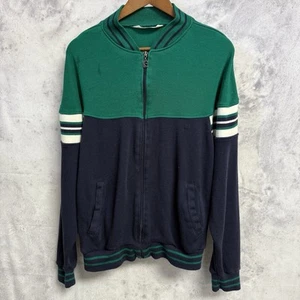 Vintage Pierre Cardin Jacket Full Zip Mens Large Green/Blue - Picture 1 of 18