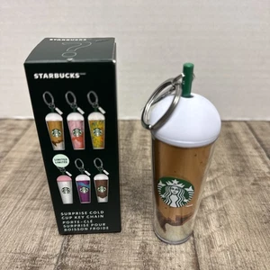 2025 Starbucks Surprise Cold Cup Keychain Chocolate/Mocha Open Box - Picture 1 of 6