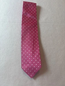 Faconnable Seidenkrawatte rosa & weiß gepunktet - Bild 1 von 5