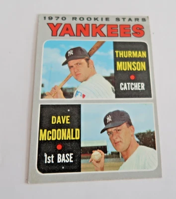 1970 Topps - 1970 estrellas novatas Thurman Munson, Dave McDonald #189 (RC) Foto 1 de 2