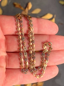 15 kt Rotgold Halskette Kette Viktorianisch 4 Gramm - Bild 1 von 9