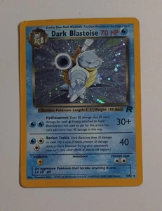 Carta Holo Pokémon TCG Dark Blastoise 3/82 illimitata - piega angolo e usura bordi - Foto 1 di 5