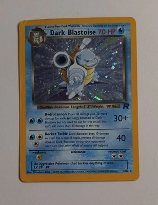 Pokémon TCG Dark Blastoise 3/82 Holo Card Unlimited - Corner Crease & Edge Wear - Image 1 of 4