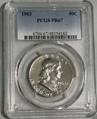 1963 Franklin Half Dollar PCGS PR67 - Image 1 of 2