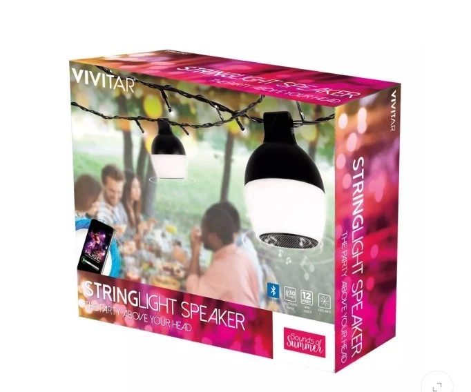 NEW Vivitar Sounds Of Summer String Lights Speaker Bluetooth - Image 1 of 1