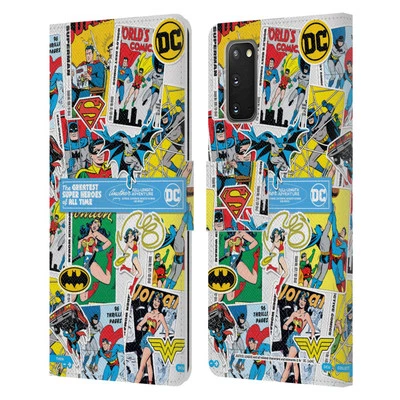 JUSTICE LEAGUE DC COMICS 90TH ANNIVERSARY LEATHER BOOK CASE FOR SAMSUNG PHONES 1 - Image 1 of 4