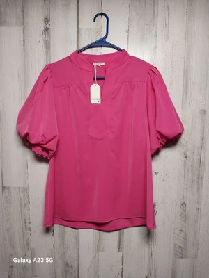 Blusa para mujer Jodifl pequeña rosa manga abullonada nueva con etiquetas Foto 1 de 4