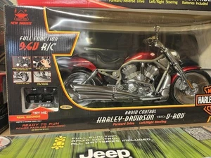 HARLEY DAVIDSON R/C 9.6 V MOTORCYCLE V-ROD SEALED 2003 BY NEW BRIGHT - Picture 1 of 1