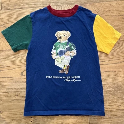 Polo Bear By Ralph Lauren Tri-color T-shirt Boys 8Y - Image 1 of 3
