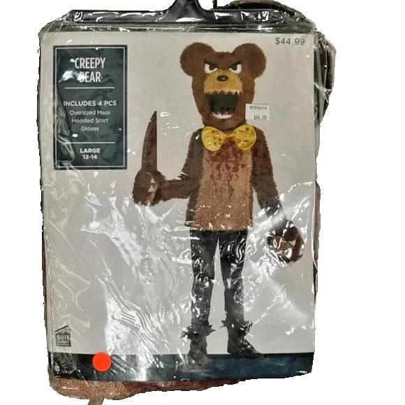 Amscan Halloween - Boy Child's Creepy Bloody Brown Bear Costume with Large - Image 1 of 1