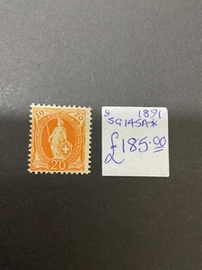 Briefmarken Schweiz. Helvetia. S 1892, SG 145 a. Gebraucht #c749 - Bild 1 von 2