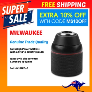 MILWAUKEE 1.5-13MM KEYLESS CHUCK 673408011 suit Hammer Drill Driver M18FPD-0 AUS - Picture 1 of 2