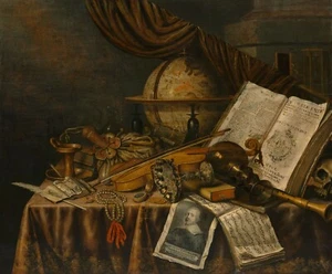 Edwaert Collier : "Vanitas Still Life" (1662) — Fine Art Print - Picture 1 of 7