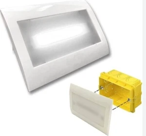 LAMPADA LUCE EMERGENZA LED 2,5W INCASSO IN 503 MODELLO BIANCO - Foto 1 di 1