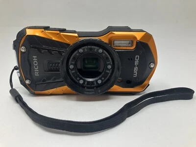 Ricoh WG-50 16MP Water, Freeze, and  Shock Proof Camera, Yellow, No Battery - Image 1 of 4