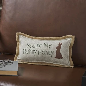 Spring In Bloom You're My Bunny Honey Pillow 7x13 - Picture 1 of 8