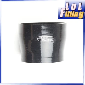 ENVÍO A EE. UU. 5" a 4,5"" Recto Manguera Silicona Turbo Acoplador Tubo Tubo Negro - Imagen 1 de 8