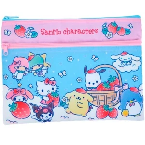 Sanrio Mix Characters 2-Pocket Case A5 Folder File Document Storage Pouch Bag - Picture 1 of 2
