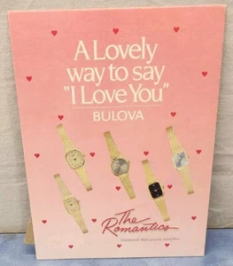 BULOVA UHR AUFSTELLER THEKE DISPLAY WERBESTÜCK TOP DIE ROMANTIKER - Bild 1 von 3