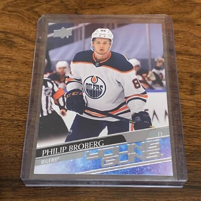 Philip Broberg Edmonton Oilers 2020-21 Upper Deck Young Guns Rookie Card #204 - Image 1 of 4