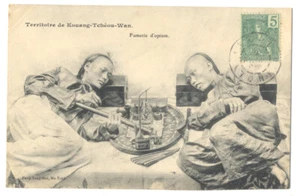 OPIUM DEN - KOUANG-TECHEOU-WAN China Territory USED from French Indochina ca1902 - Picture 1 of 2