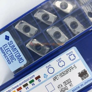 10pcs Sumitomo Carbide Inserts APET160508PDFR-S H1 For Aluminum - Picture 1 of 2
