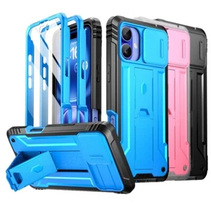 Poetic Kickstand Case For iPhone 16 Plus Built-in-Screen Slide Camera Cover - Picture 1 of 26