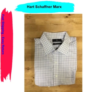 Hart Schaffner Marx Classic Fit versteckter Button-Down Kragen kariert, 17/34 - Bild 1 von 2