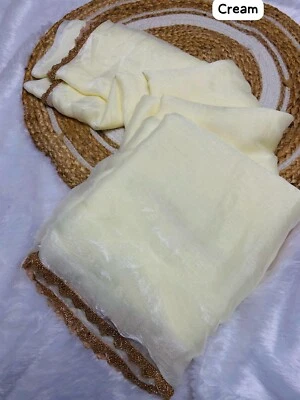 Pakistani Indian Women Saree Blouse Bollywood Designer Party Wear Ethnic Sari - Image 1 of 4