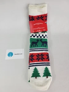 WONDERSHOP Men’s CHRISTMAS Super Soft Crew Socks~Shoe Size 6-12~STRETCH Poly NWT - Picture 1 of 7