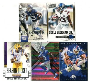 Odell Beckham Jr. 5 Football Card Lot NEW YORK GIANTS CELEVLAND BROWNS (LOT 4) - Picture 1 of 1