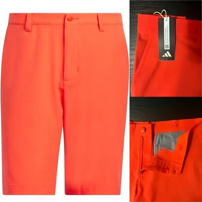 Pantalones Cortos de Golf Adidas Ultimate365 10" Para Hombre Nuevos - Rojo Brillante Talla: 34 Foto 1 de 4