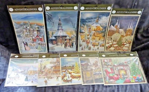nostalgische Adventskalender aus Pappe mit Bildern Kalender Advent Weihnachten - Bild 1 von 64