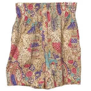 SPORTEGO Pantaloncini Donna Multicolore Elastici in Vita e Cordini Taglia Media - Foto 1 di 5