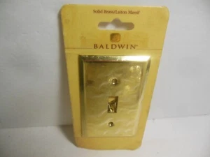 Baldwin Brass Single Toggle Light Switch Cover Polished Brass - Picture 1 of 1