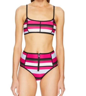 Proenza Schouler L98543 Striped Two-Piece Bikini Set Women’s Size S - Image 1 of 3