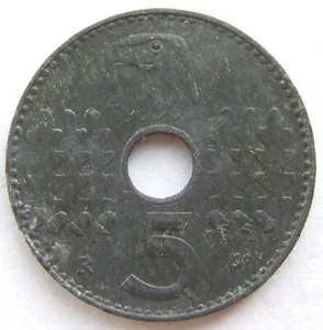 Pièce de Monnaie 3. Reich 5 Pfennig Reichskreditkassen 1940 E En Very fine - Foto 1 di 2