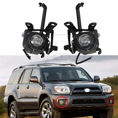 LH & RH Set of 2 For 1999-2002 Toyota 4Runner Clear Lens Fog Light with Bulbs - Image 1 of 4