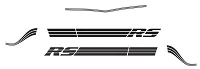 Chevrolet Camaro Z28 RS 1980 1981 kit de calcomanías y rayas Foto 1 de 3