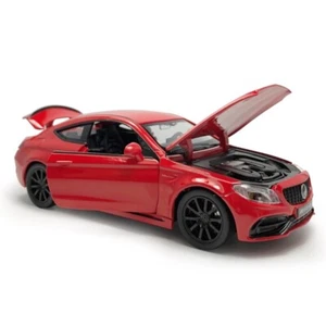 1/32 C63S AMG Diecast Modellauto Spielzeug fur Kinder Geschenke Pull Back Rot - Bild 1 von 12