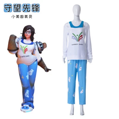 Cosplay Mei Meiling Zhou Disfraces Pijamas Prendas para el torso Pantalones Halloween Mascarada Trajes Foto 1 de 4