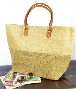 Chic Beach Bag Pool Vacay or Resort Traveling Style Straw Bag - FREE SHIPPING! - Picture 1 of 2