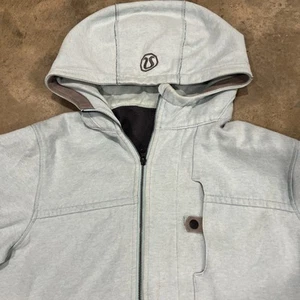 Chaqueta con Capucha Lululemon Para Hombres XL Costa Oeste Jaspeada Bebé Azul Gris - Imagen 1 de 11