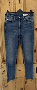 PANTALONE JEANS M&S taglia 10 THE IVY blu denim marchi e gamba skinny Spencer - Foto 1 di 3