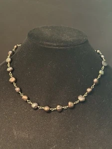Silpada Sterling Silver 925 Iridescent Dark Purple Pearl Necklace - Picture 1 of 3