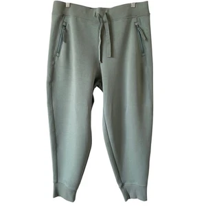 NUOVI pantaloni da jogging attivi da donna Kirkland verde chiaro taglia L materiale subacqueo accoglienti - Foto 1 di 5