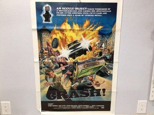 💀 CRASH! 1976 Orig 27x41 1-sheet movie poster Jose Ferrer Charles Band horror💀 - Picture 1 of 4