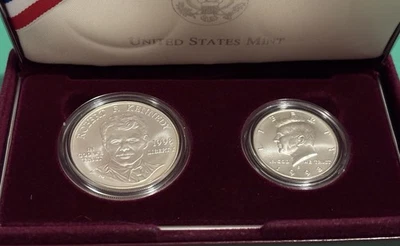 1998-S Kennedy Collector's Commem All-Silver Set, Key Half Dollar, OGP w/CoA. - Image 1 of 3