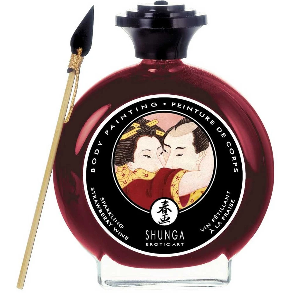 Pintura corporal Shunga champán y fresa 1 onza Foto 1 de 1